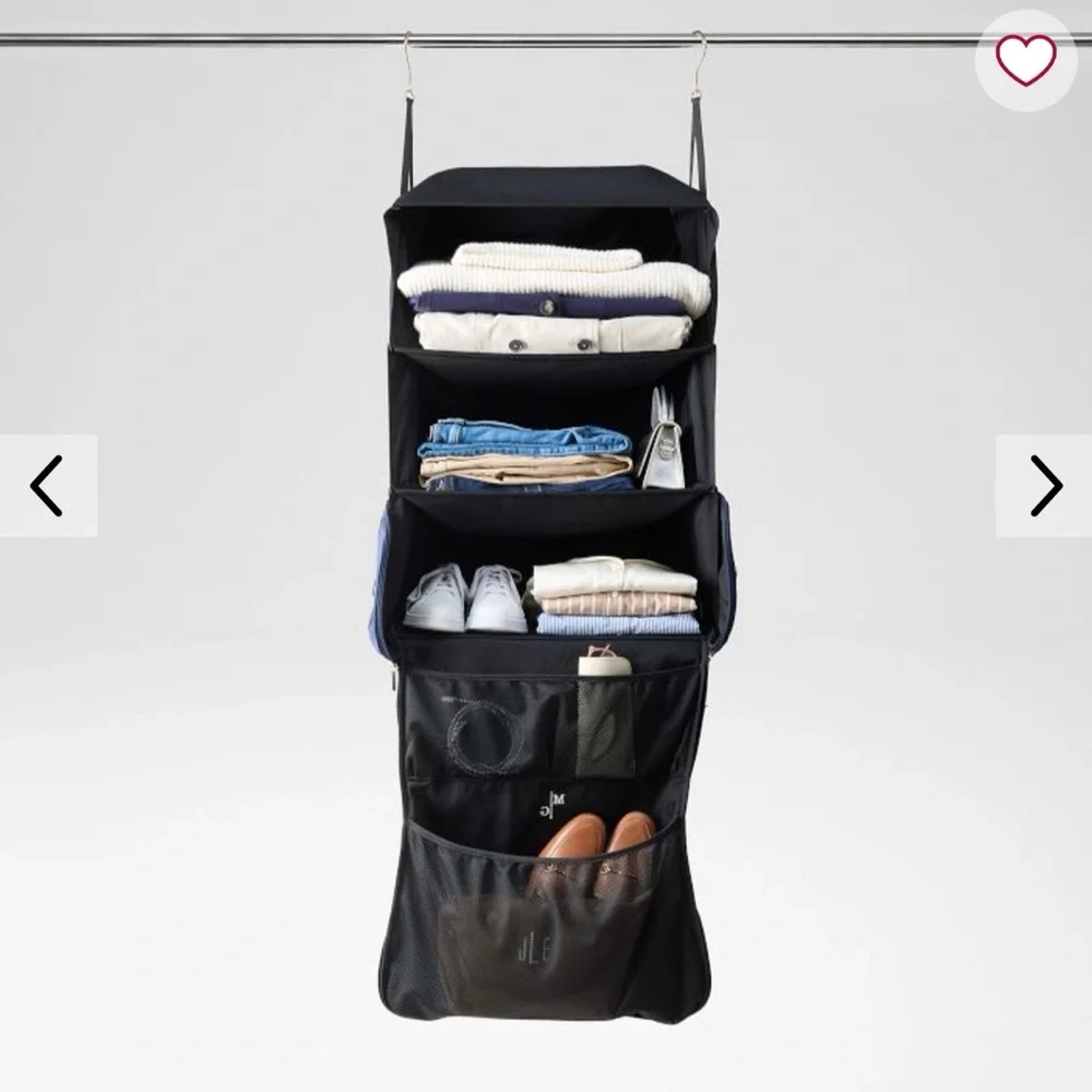 Mark & Graham TERMINAL 1 HANGING WARDROBE TRAVEL BAG navy blue, no monogram NEW